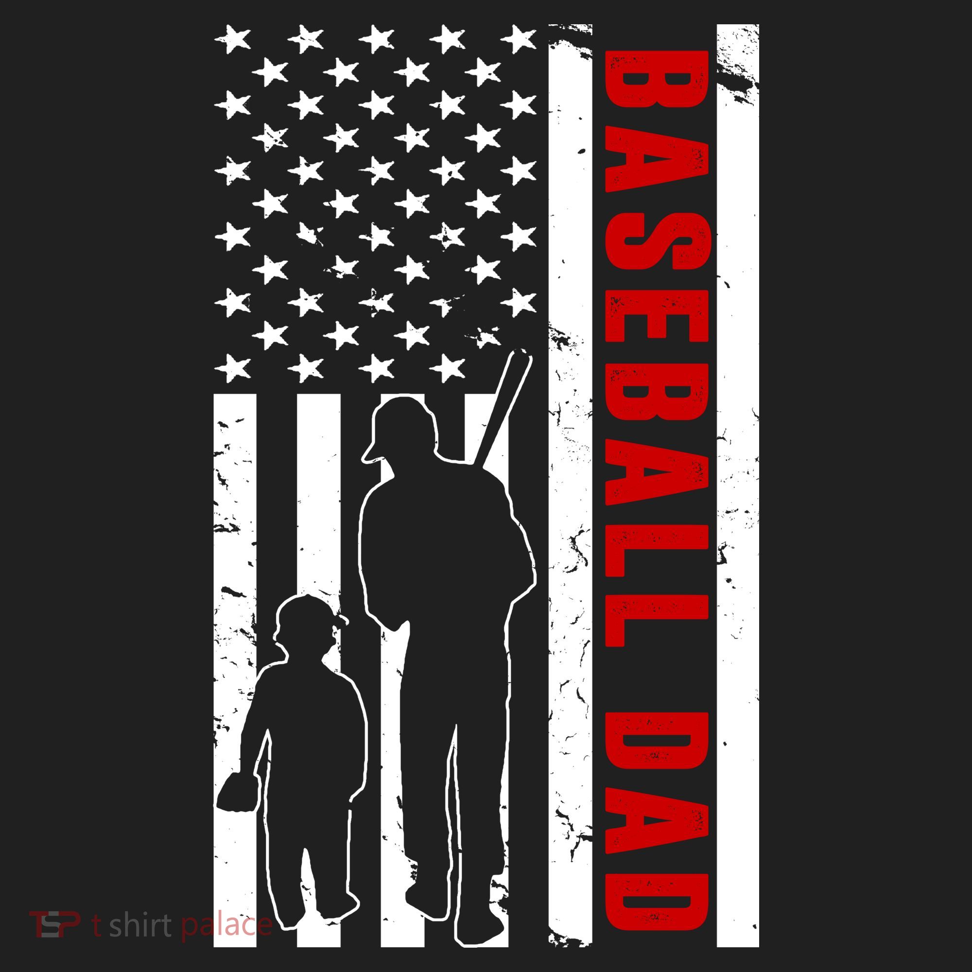 Baseball Dad USA Flag Beanie