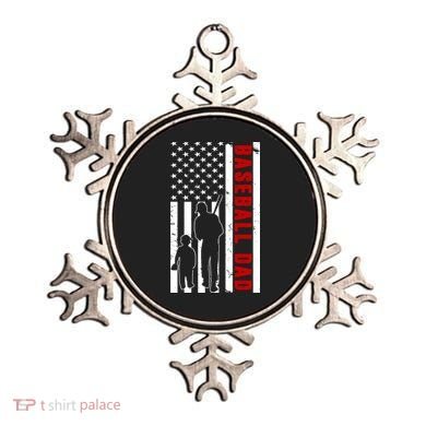 Baseball Dad USA Flag Ornament
