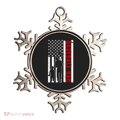 Baseball Dad USA Flag Ornament