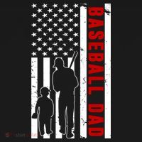 Baseball Dad USA Flag Tote Bag thumb 4