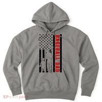 Baseball Dad USA Flag Hoodie thumb 0