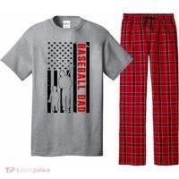 Baseball Dad USA Flag Pajama Set thumb 0