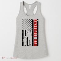 Baseball Dad USA Flag Women's Tank Top thumb 0