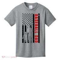 Baseball Dad USA Flag Kids T-Shirt thumb 0