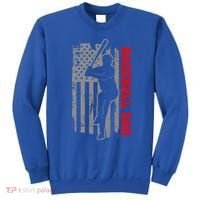 Baseball Dad Usa America Baseball Dad 'S Baseball Cool Gift Sweatshirt thumb 0