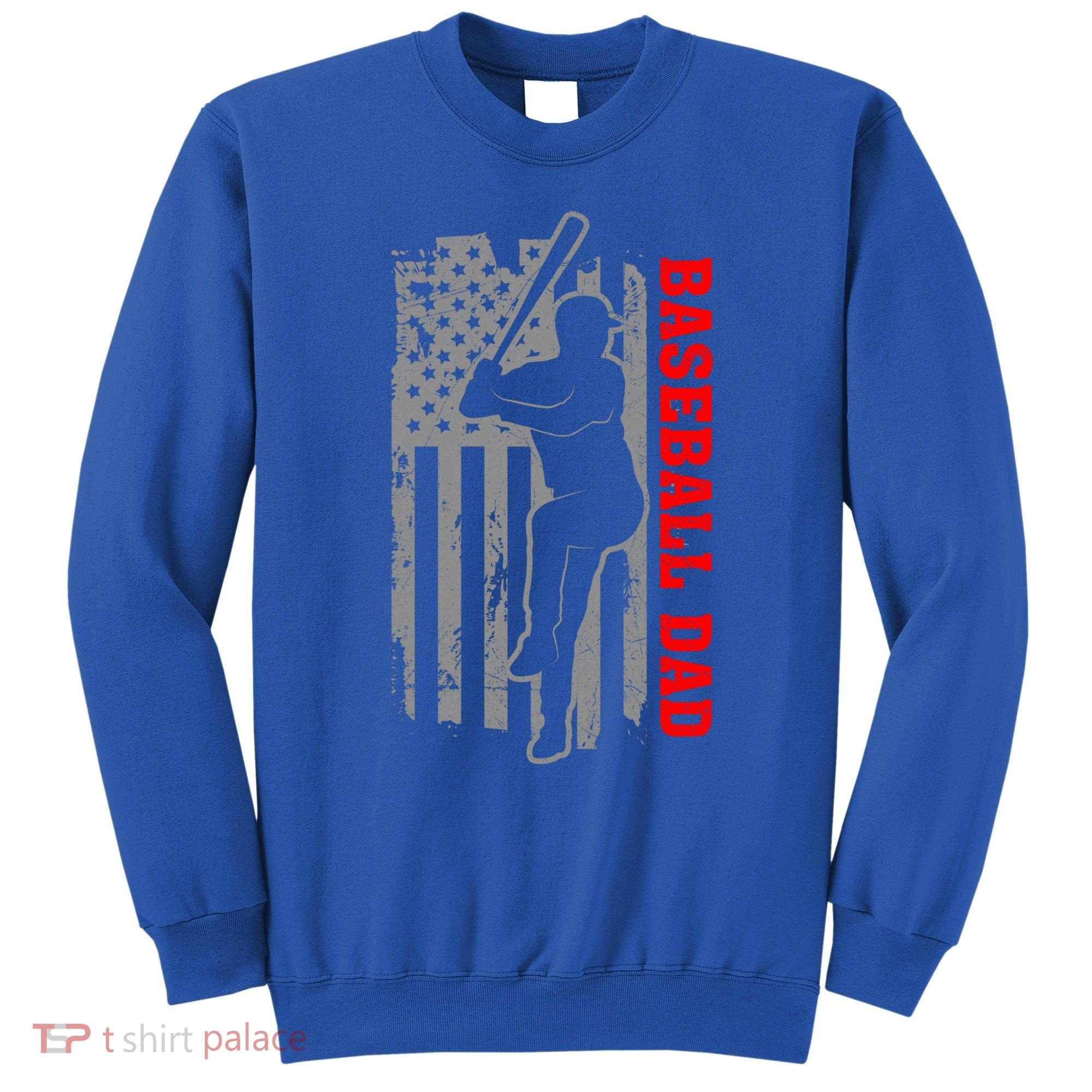 Baseball Dad Usa America Baseball Dad 'S Baseball Cool Gift Sweatshirt