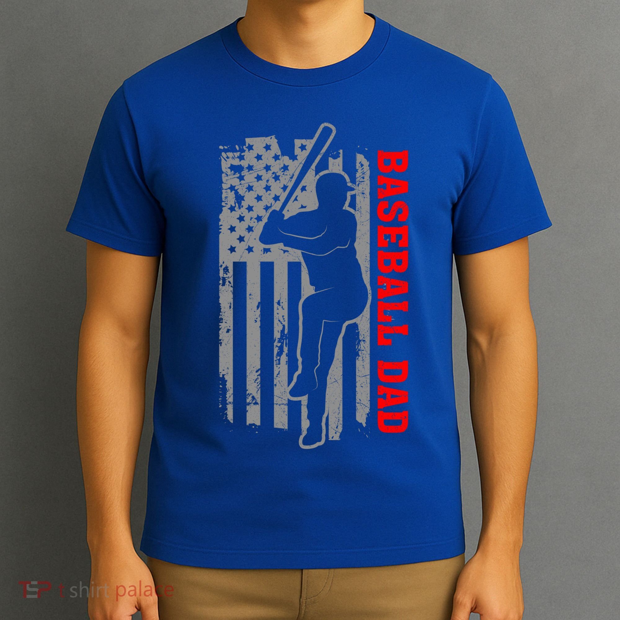 Baseball Dad Usa America Baseball Dad 'S Baseball Cool Gift T-Shirt