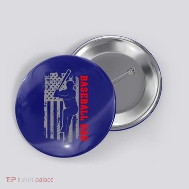 Baseball Dad Usa America Baseball Dad 'S Baseball Cool Gift Button