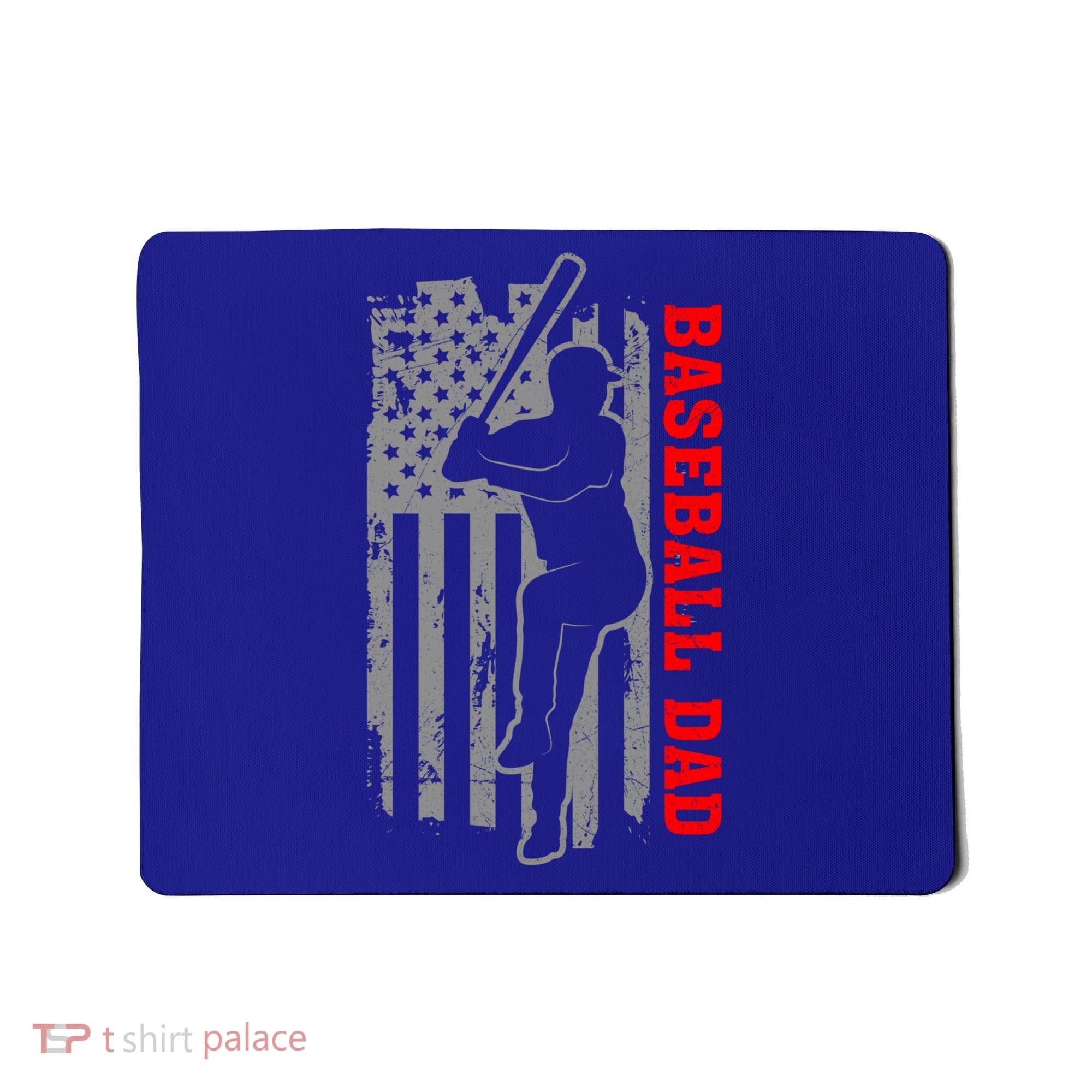 Baseball Dad Usa America Baseball Dad 'S Baseball Cool Gift Mousepad