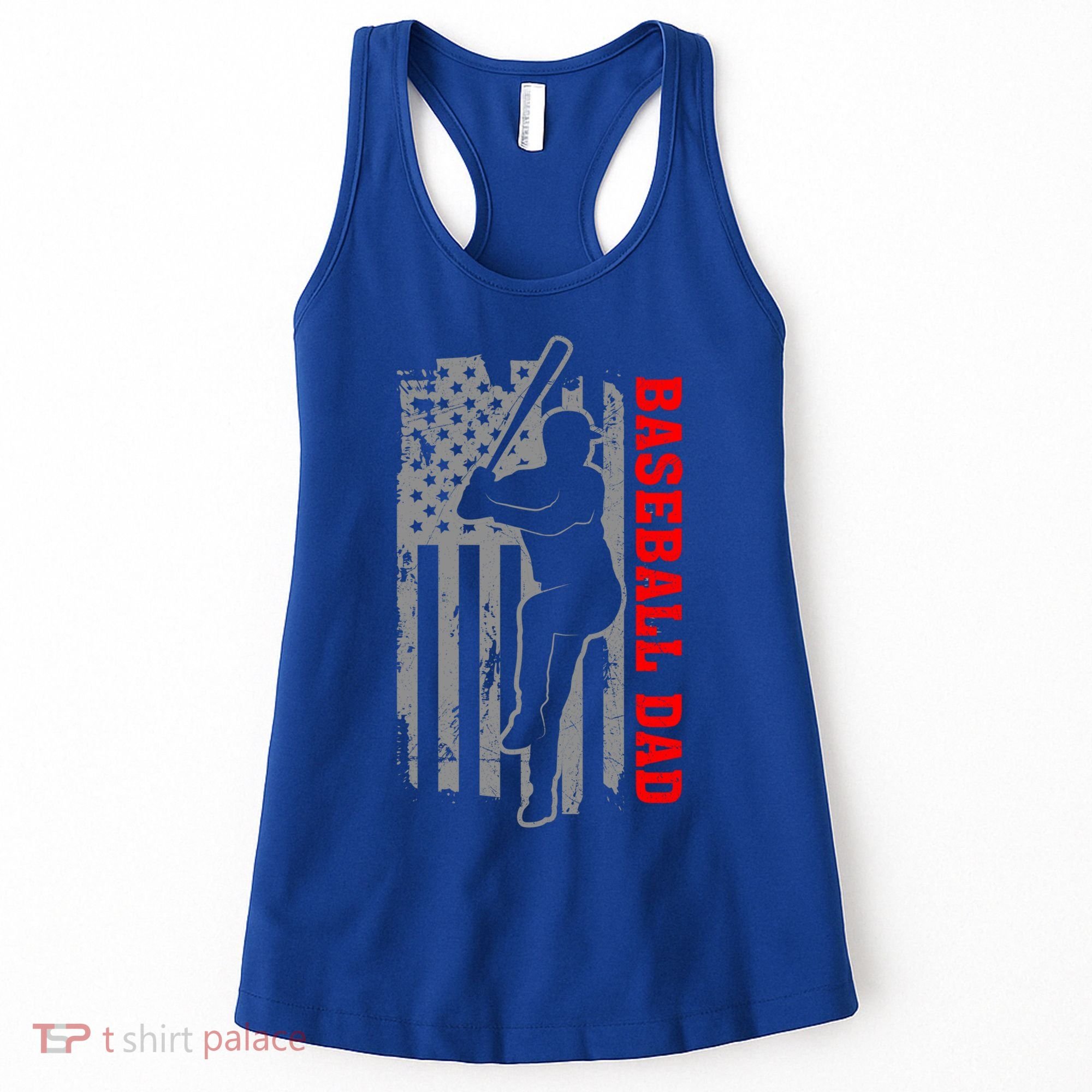 Baseball Dad Usa America Baseball Dad 'S Baseball Cool Gift Women's Tank Top