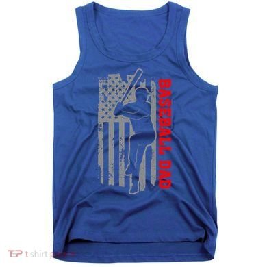 Baseball Dad Usa America Baseball Dad 'S Baseball Cool Gift Tank Top