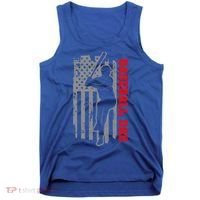Baseball Dad Usa America Baseball Dad 'S Baseball Cool Gift Tank Top thumb 0