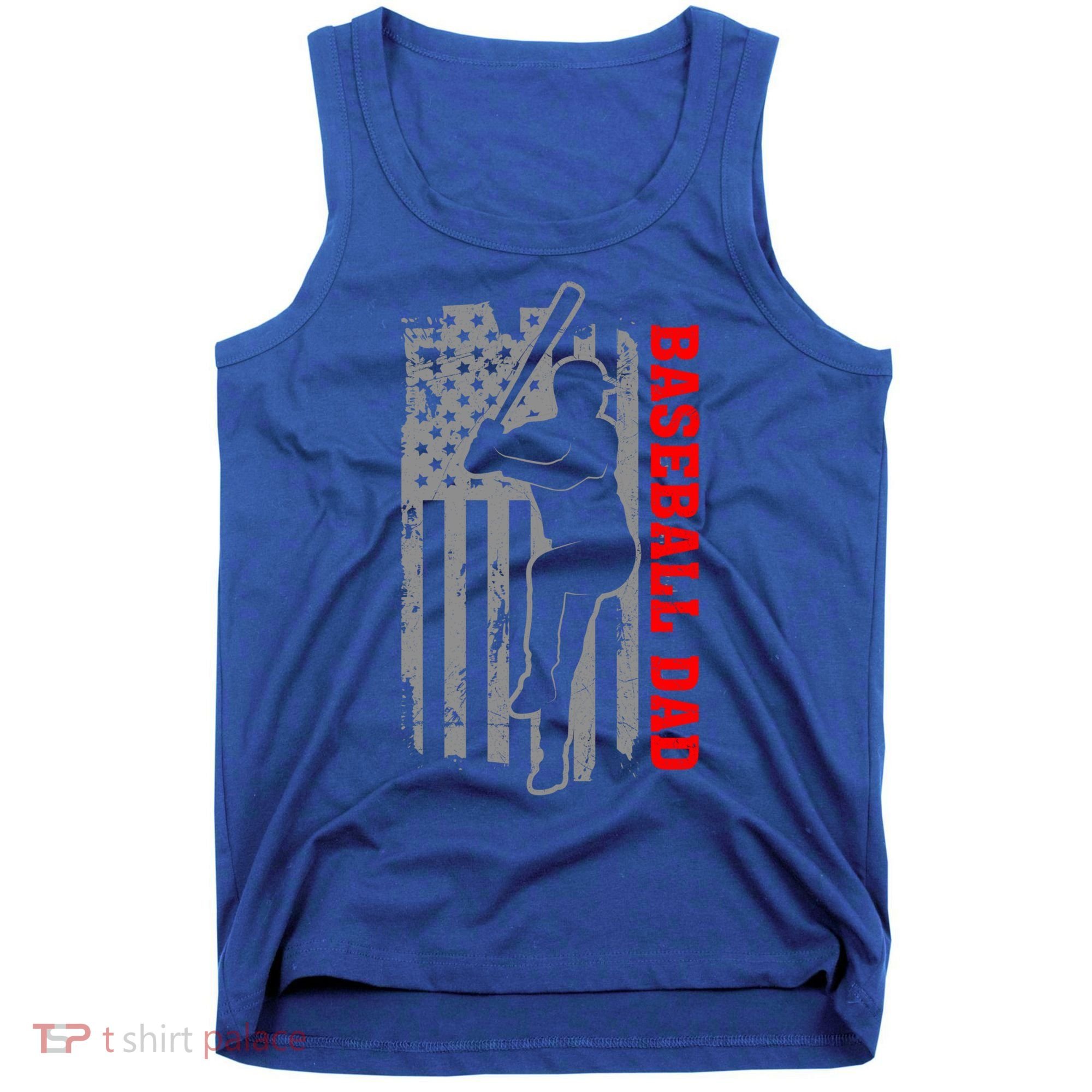 Baseball Dad Usa America Baseball Dad 'S Baseball Cool Gift Tank Top