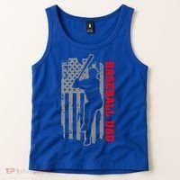 Baseball Dad Usa America Baseball Dad 'S Baseball Cool Gift Tank Top thumb 2