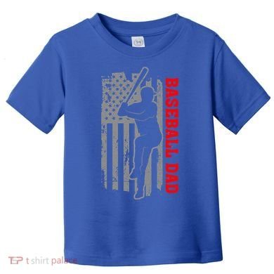 Baseball Dad Usa America Baseball Dad 'S Baseball Cool Gift Toddler T-Shirt