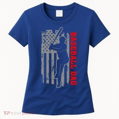 Baseball Dad Usa America Baseball Dad 'S Baseball Cool Gift Women's T-Shirt