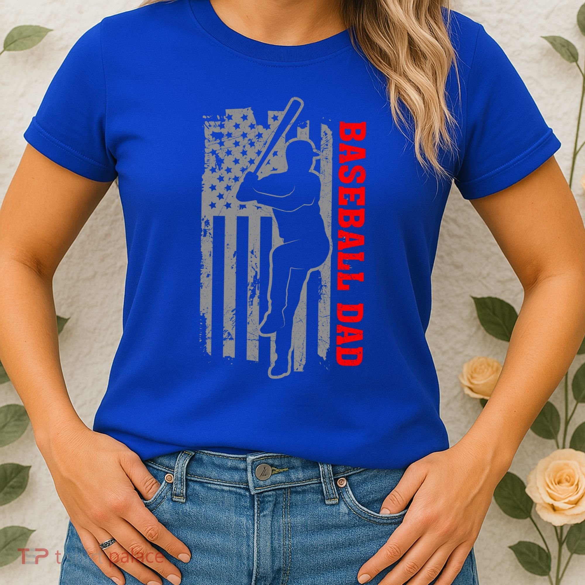 Baseball Dad Usa America Baseball Dad 'S Baseball Cool Gift Women's T-Shirt