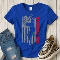 Baseball Dad Usa America Baseball Dad 'S Baseball Cool Gift Women's T-Shirt thumb 3
