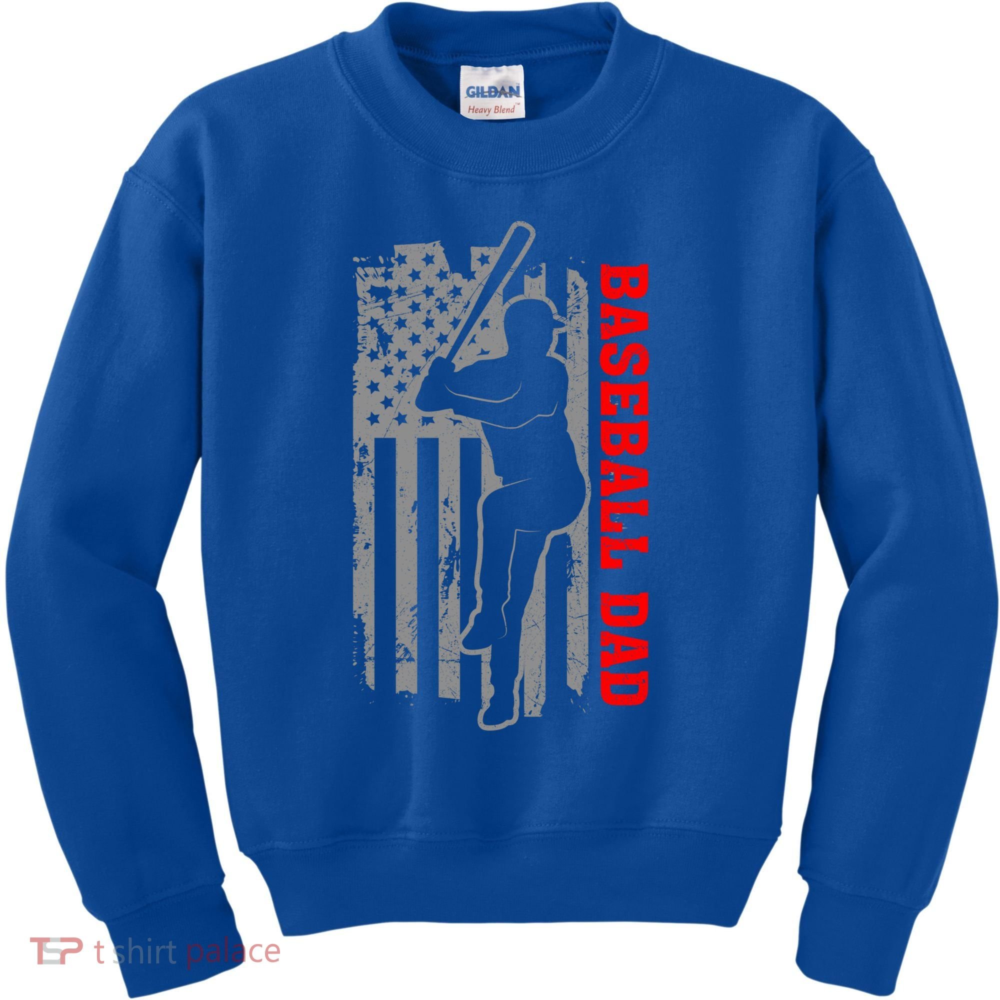 Baseball Dad Usa America Baseball Dad 'S Baseball Cool Gift Kids Sweatshirt