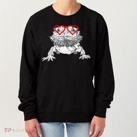 Bearded Dragon Valentines Day Beardie Mom Animal Lover Women's Sweatshirt thumb 0