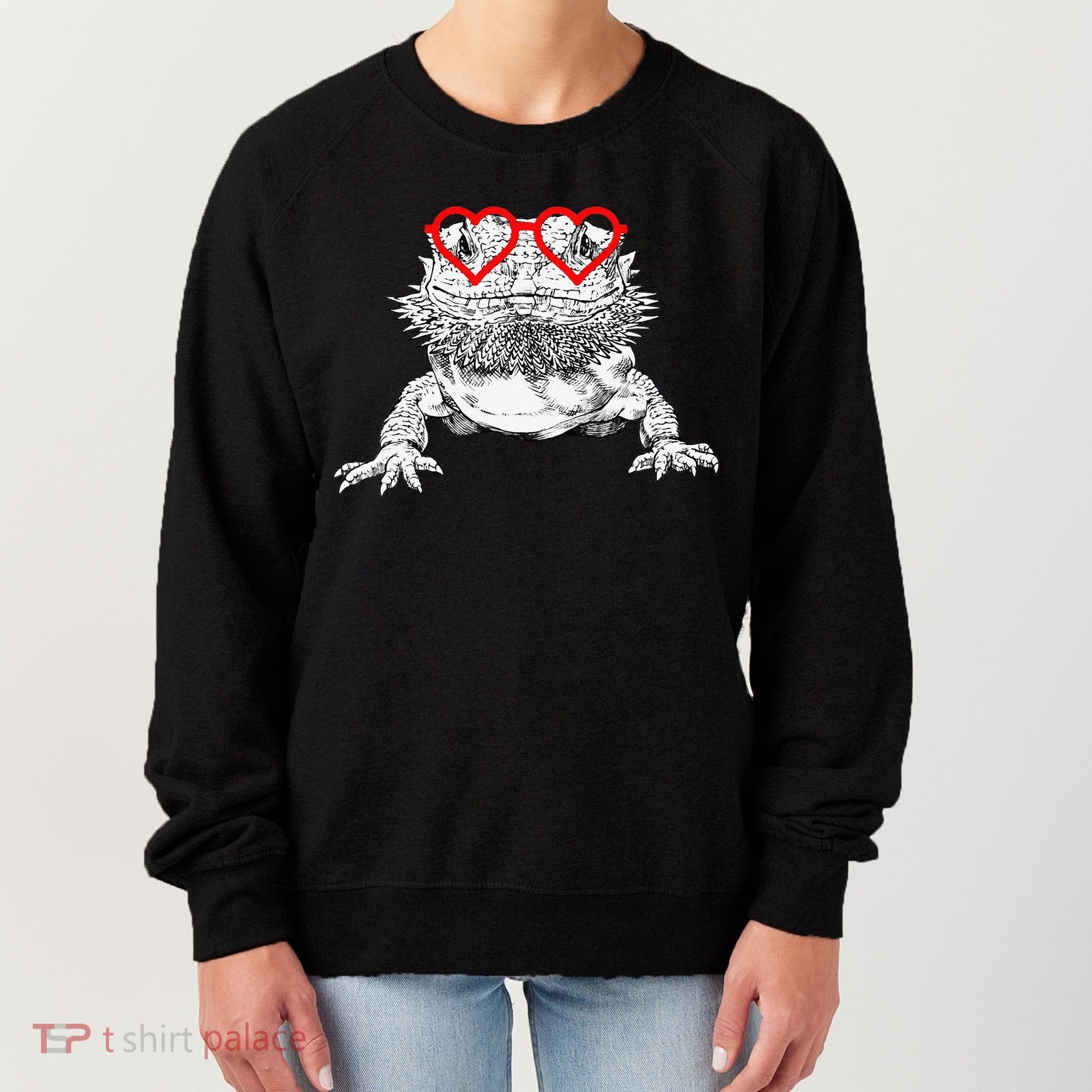 Bearded Dragon Valentines Day Beardie Mom Animal Lover Women's Sweatshirt