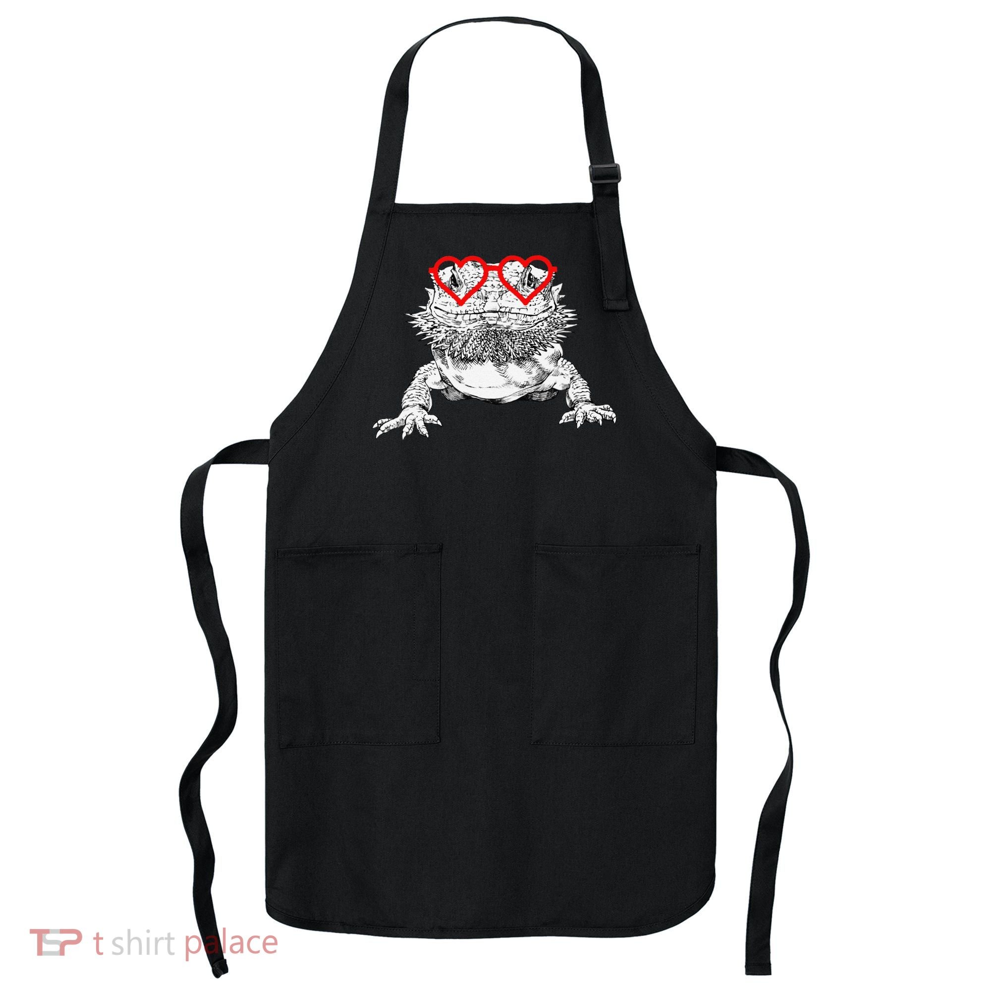 Bearded Dragon Valentines Day Beardie Mom Animal Lover Apron