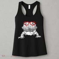 Bearded Dragon Valentines Day Beardie Mom Animal Lover Women's Tank Top thumb 3