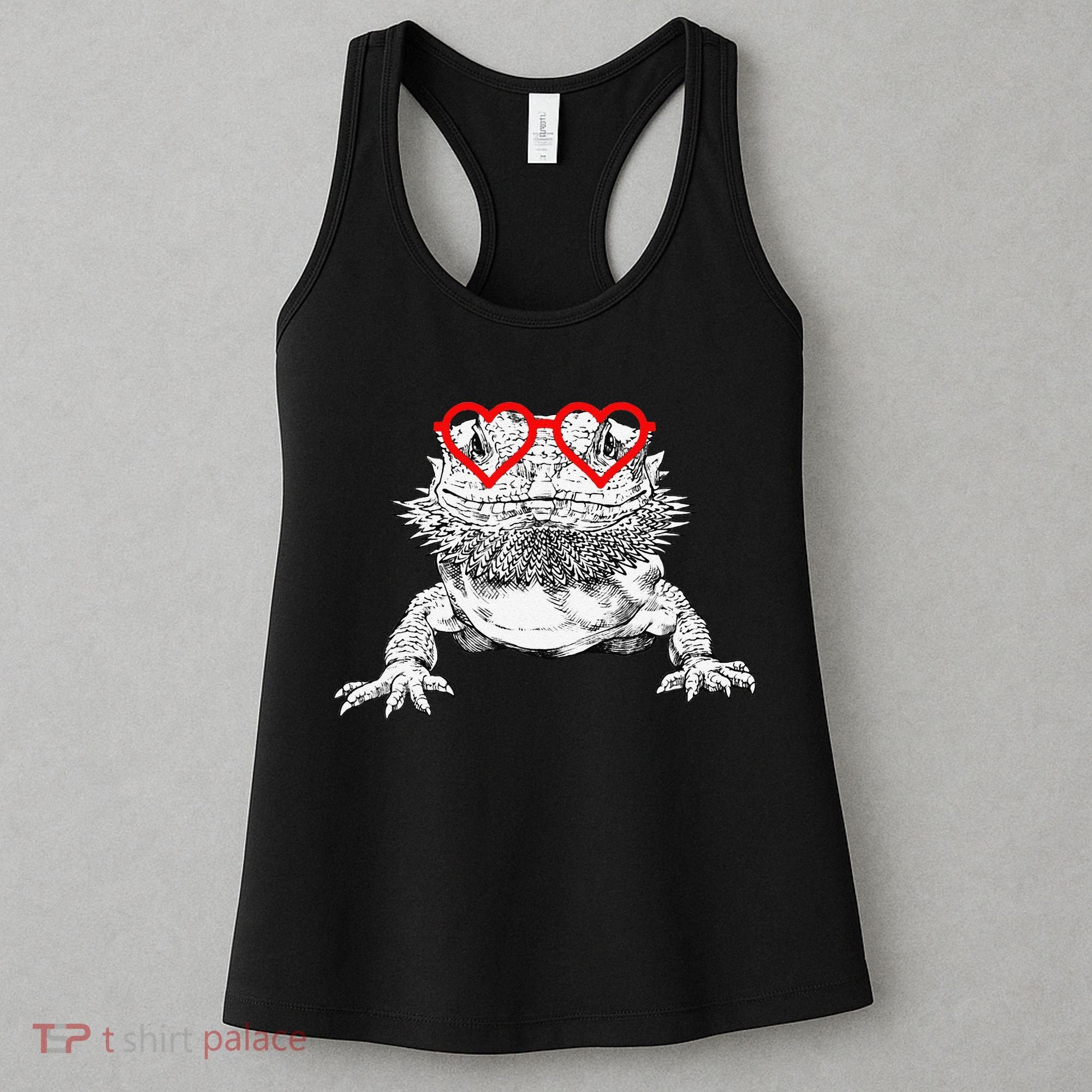 Bearded Dragon Valentines Day Beardie Mom Animal Lover Women's Tank Top