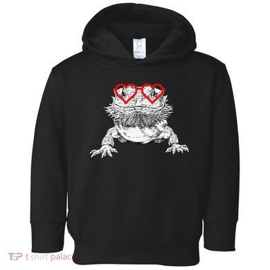 Bearded Dragon Valentines Day Beardie Mom Animal Lover Toddler Hoodie
