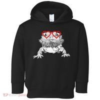 Bearded Dragon Valentines Day Beardie Mom Animal Lover Toddler Hoodie thumb 0