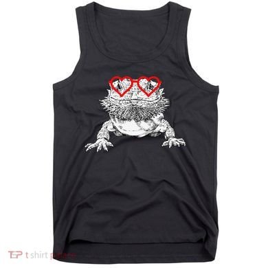 Bearded Dragon Valentines Day Beardie Mom Animal Lover Tank Top