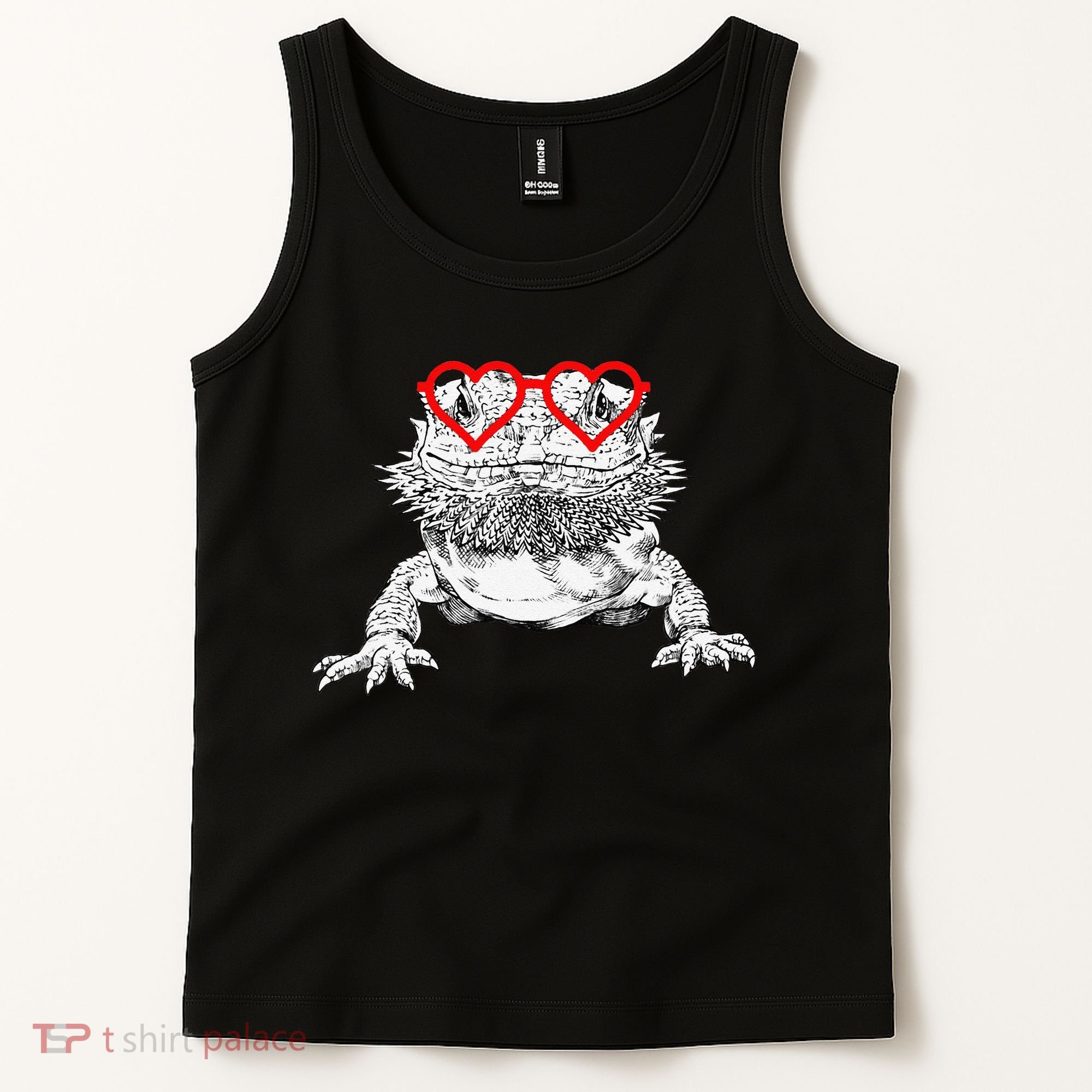 Bearded Dragon Valentines Day Beardie Mom Animal Lover Tank Top
