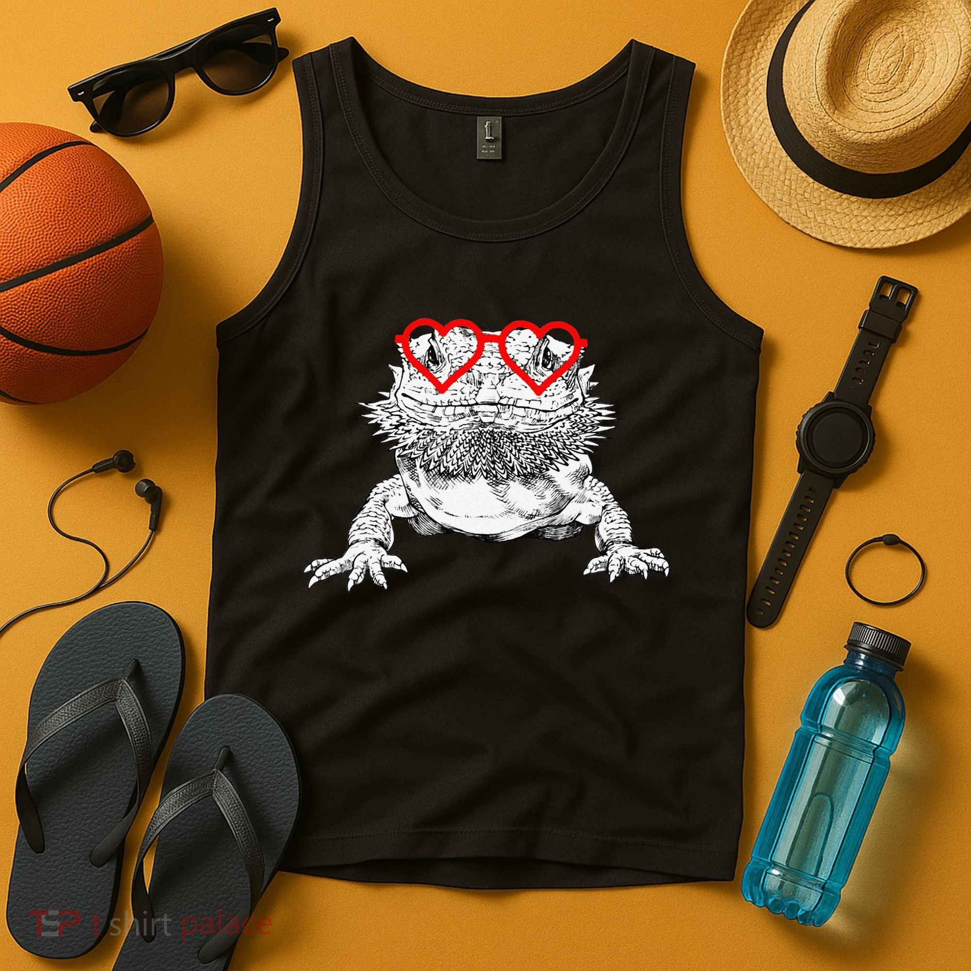 Bearded Dragon Valentines Day Beardie Mom Animal Lover Tank Top