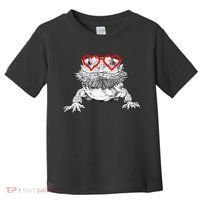 Bearded Dragon Valentines Day Beardie Mom Animal Lover Toddler T-Shirt thumb 0