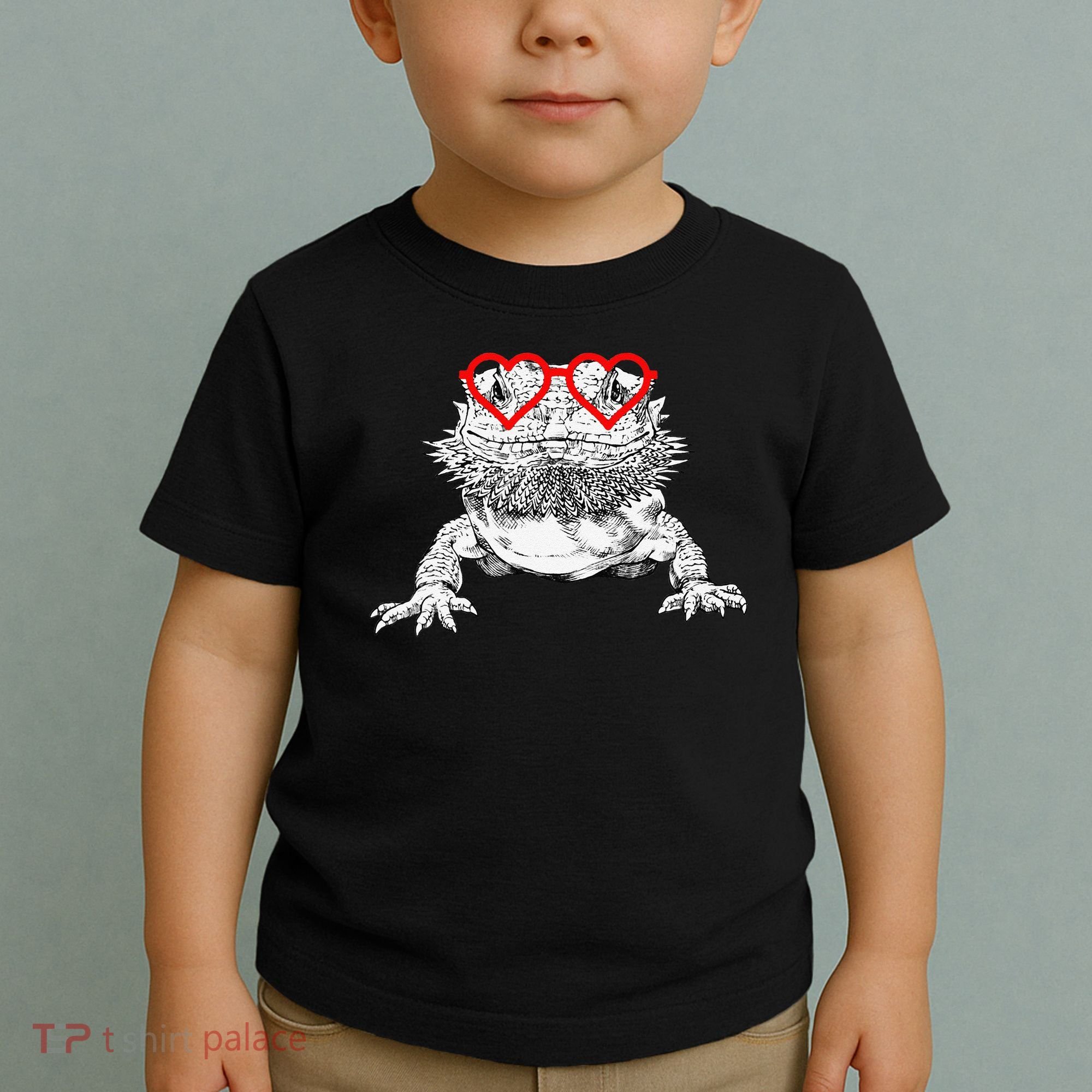 Bearded Dragon Valentines Day Beardie Mom Animal Lover Toddler T-Shirt