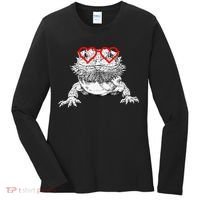 Bearded Dragon Valentines Day Beardie Mom Animal Lover Women's Long Sleeve Shirt thumb 0