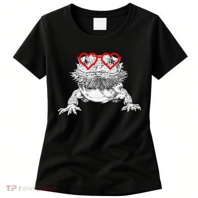 Bearded Dragon Valentines Day Beardie Mom Animal Lover Women's T-Shirt