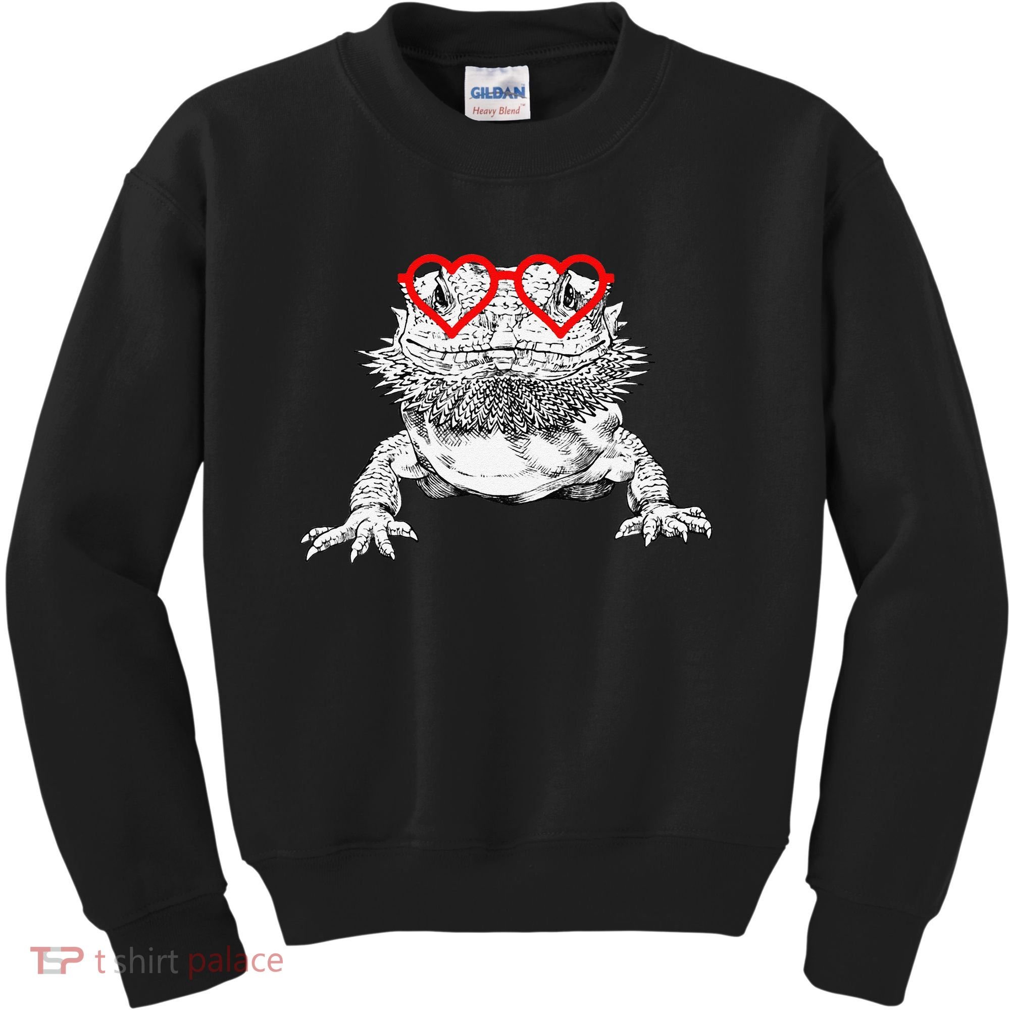 Bearded Dragon Valentines Day Beardie Mom Animal Lover Kids Sweatshirt