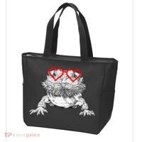 Bearded Dragon Valentines Day Beardie Mom Animal Lover Tote Bag thumb 3