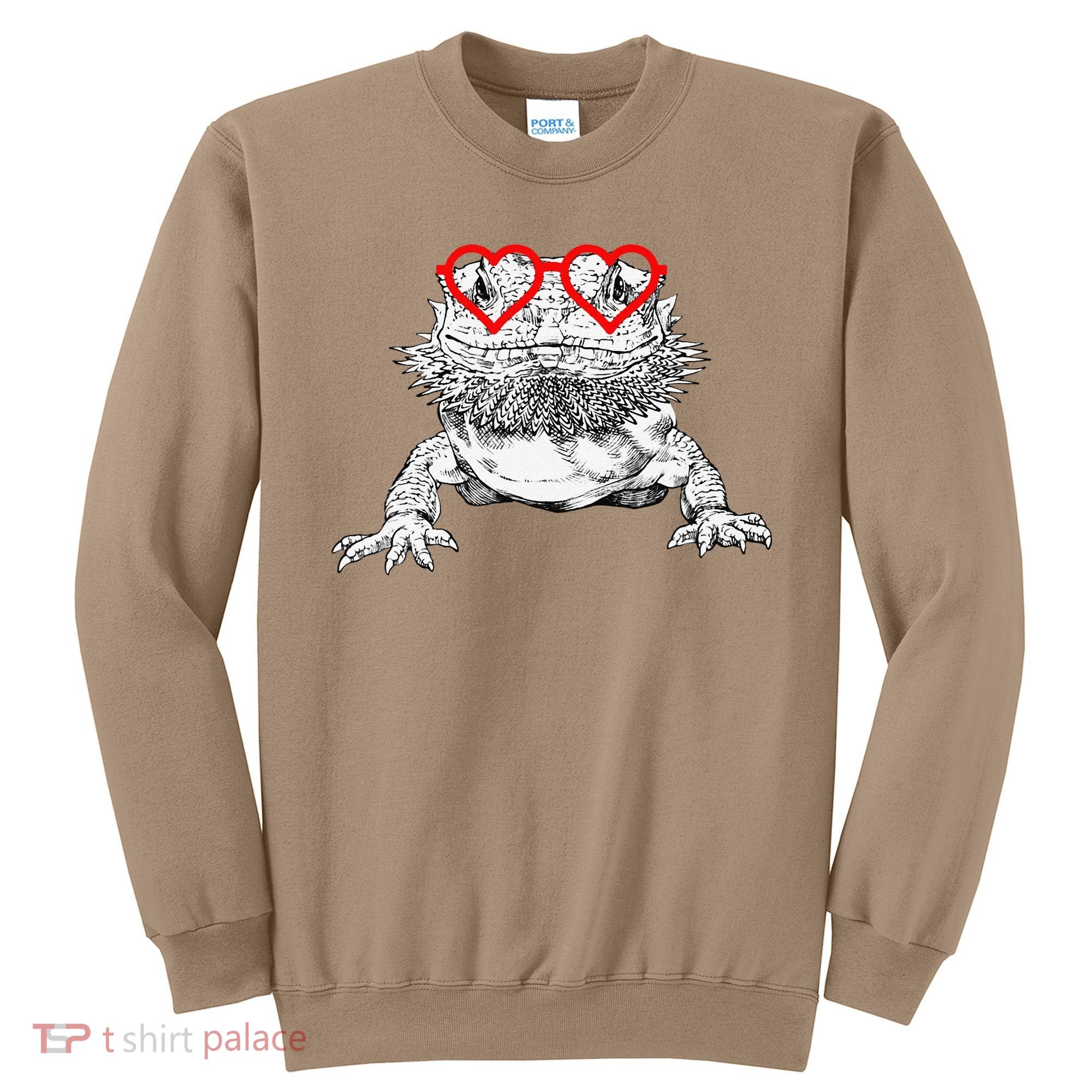Bearded Dragon Valentines Day Beardie Mom Animal Lover Sweatshirt