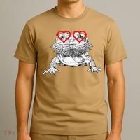 Bearded Dragon Valentines Day Beardie Mom Animal Lover T-Shirt thumb 3