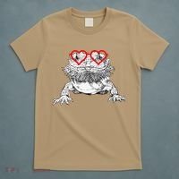 Bearded Dragon Valentines Day Beardie Mom Animal Lover T-Shirt thumb 5