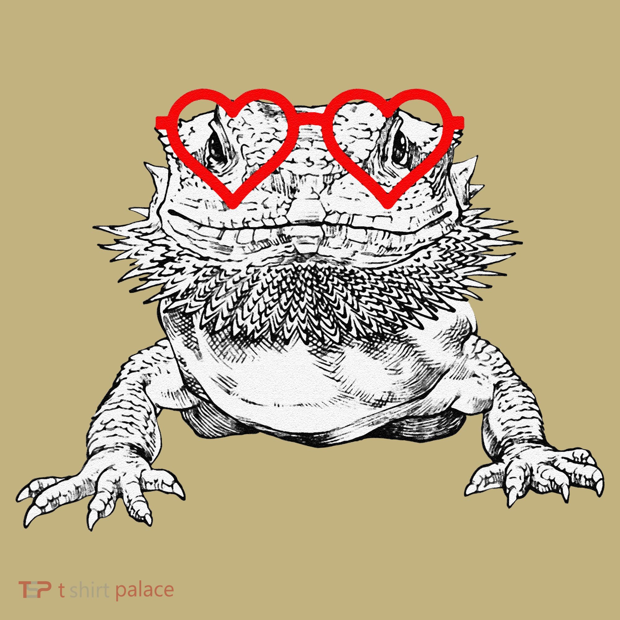 Bearded Dragon Valentines Day Beardie Mom Animal Lover Polo