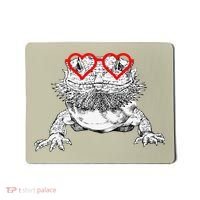 Bearded Dragon Valentines Day Beardie Mom Animal Lover Mousepad thumb 0