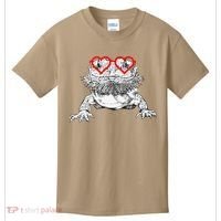 Bearded Dragon Valentines Day Beardie Mom Animal Lover Kids T-Shirt thumb 0
