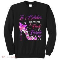Butterfly Domestic Violence & Breast Cancer Awareness Sweatshirt thumb 0