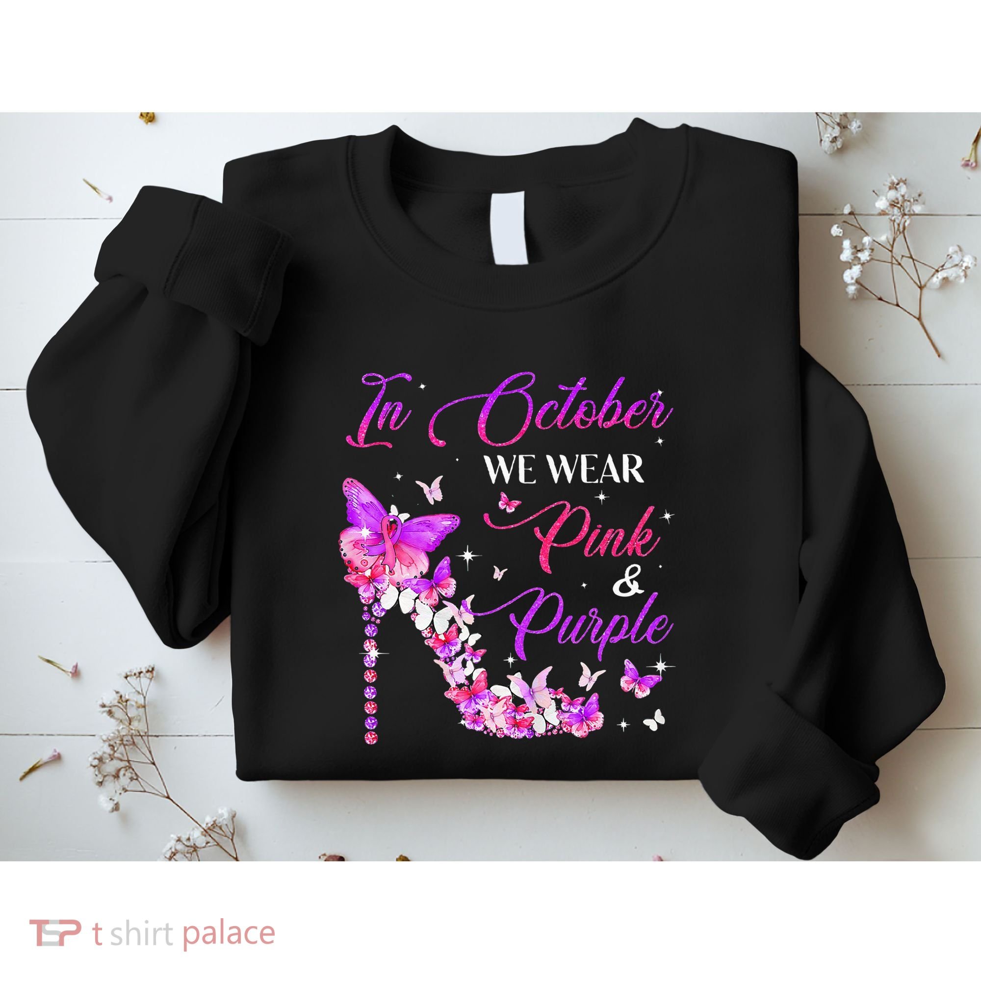 Butterfly Domestic Violence & Breast Cancer Awareness Sweatshirt