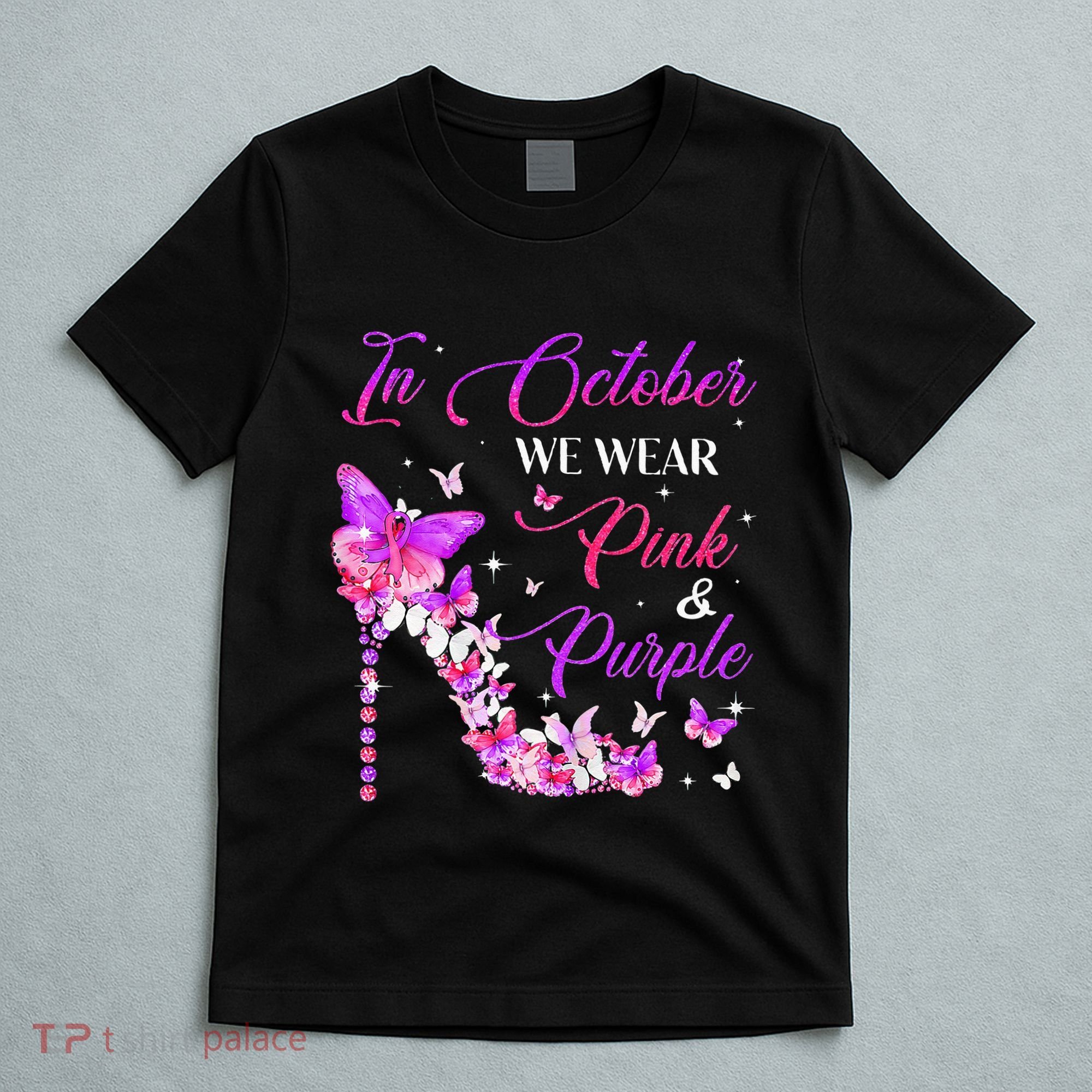 Butterfly Domestic Violence & Breast Cancer Awareness T-Shirt