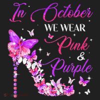 Butterfly Domestic Violence & Breast Cancer Awareness Beanie thumb 2