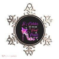 Butterfly Domestic Violence & Breast Cancer Awareness Ornament thumb 0